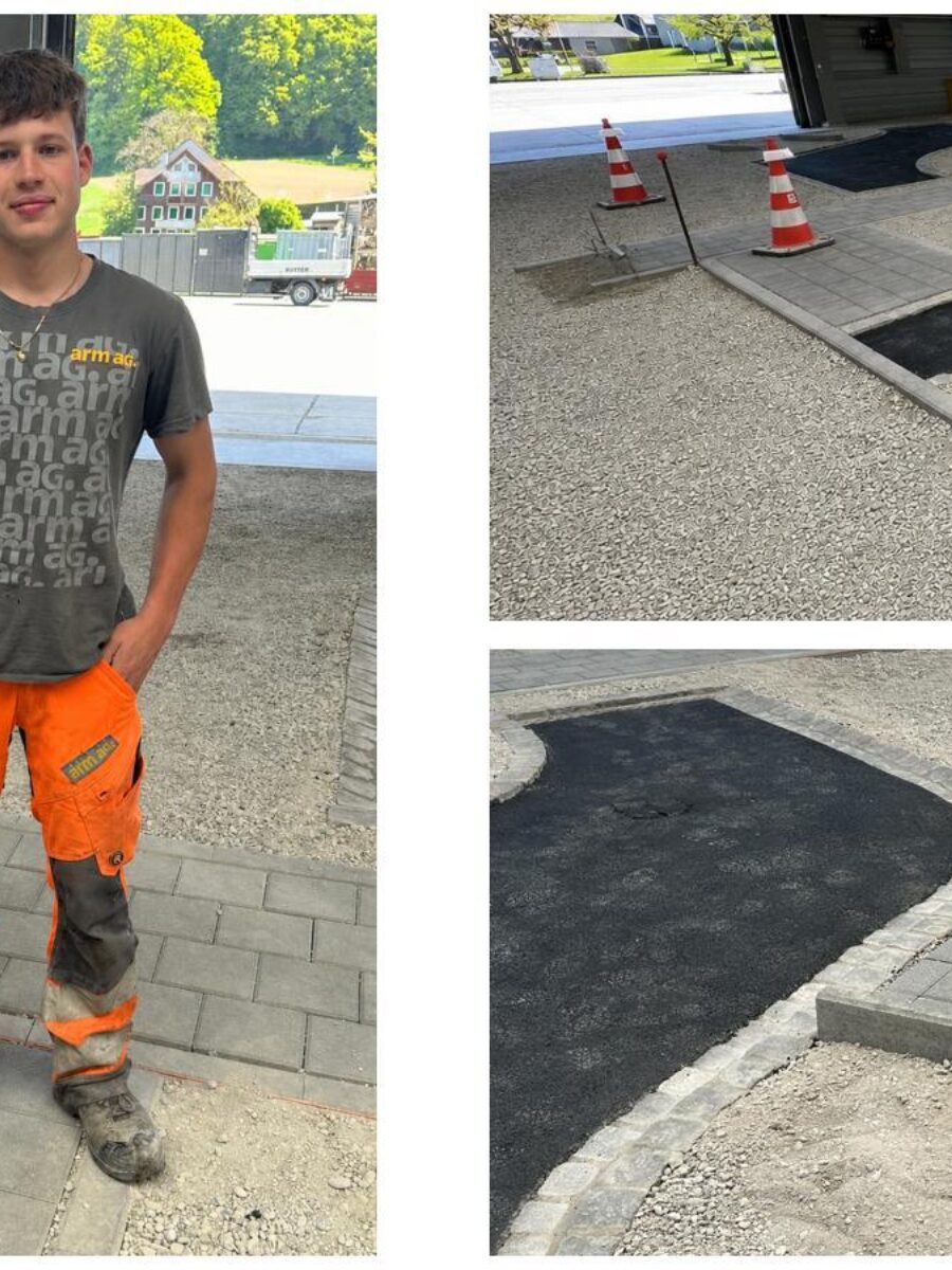 Collage Baustelle Kopf Ganz